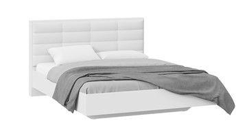 Кровать с мягким изголовьем Агата тип 1 (Белый) в Саранске