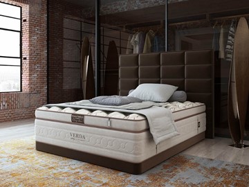 Кровать Chocolate Compact/Basement 180х200, Микровелюр (Manhattan Лесной каштан) в Саранске