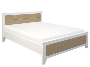 Кровать двуспальная Соня 1400, Белый/Дуб в Саранске