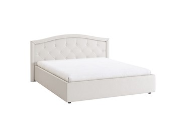 Двуспальная кровать Верона 1,6 белый (экокожа) в Саранске