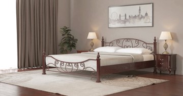 Спальная кровать СВ-Стиль Барон 160*200 с основанием в Саранске