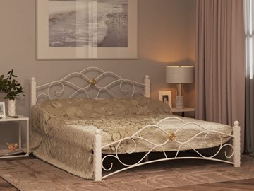 Кровать 2-спальная Гарда 3, 160х200, белая в Саранске