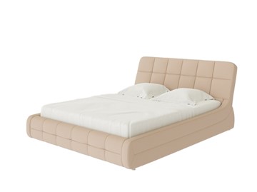 Спальная кровать Corso-6 160х200, Рогожка (Тетра Имбирь) в Саранске
