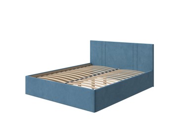 Кровать односпальная Helix Plus 90х200, Велюр (Monopoly Прованский синий (792)) в Саранске