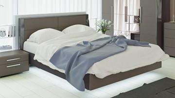 Кровать спальная Наоми 1600, цвет Фон серый, Джут СМ-208.01.01 в Саранске