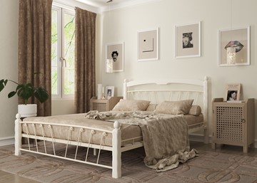 Кровать полутороспальная Муза 1, 1400, белый в Саранске