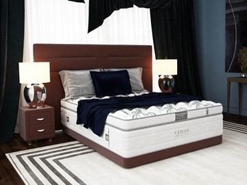 Кровать 2-х спальная Modern/Basement 180х200, Флок (Велсофт Спелая слива) в Саранске