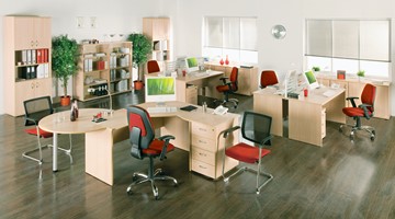 Набор мебели в офис Формула (вяз светлый) в Саранске