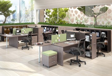 Набор мебели в офис Xten для двух сотрудников с тумбочками в Саранске