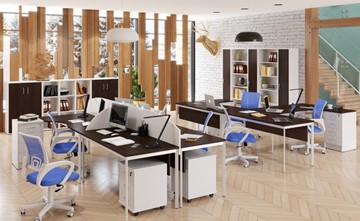 Офисный комплект мебели Imago S - два стола, две тумбы в Саранске