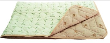 Одеяло «Зима-Лето», ткань: тик, материалы: бамбук/верблюжья шерсть в Саранске