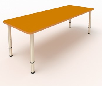Стол для детей 2-местный  (по одну сторону столешн.) СДО-2 (0-3) оранжевый в Саранске
