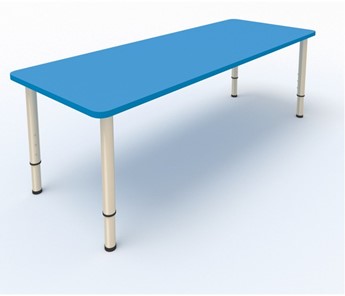 Детский стол 2-местный  (по одну сторону столешн.) СДО-2 (0-3) синий (МДФ) в Саранске