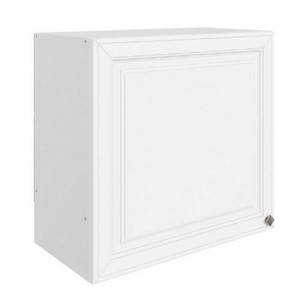 Навесной кухонный шкаф Мишель под вытяжку L600 H566 (1 дв. гл.) эмаль (белый/белый) в Саранске