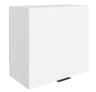Настенный шкаф Стоун L600 Н566 (1 дв. гл.) (белый/джелато софттач) в Саранске