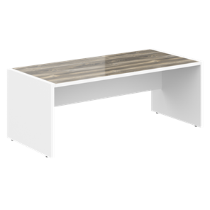 Стол для руководителя MORRIS  Дуб Базель/Белый MST 209 (2000x900x750) в Саранске