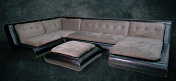 П-образный диван Шад Эвелина со столом-пуфом в Саранске