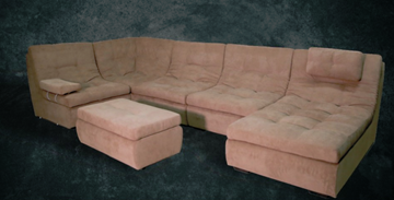 П-образный диван Шад Премьер со столом-пуфом в Саранске
