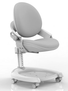 Детское кресло Mealux ZMAX-15 Plus, Y-710 BL, белый металл, обивка серая однотонная в Саранске