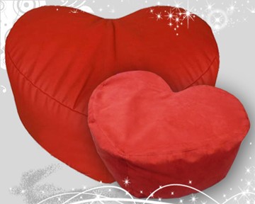 Кресло-мешок Позитив Сердце-пуф в Саранске