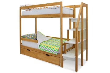 Детская двухэтажная кровать Svogen дерево в Саранске