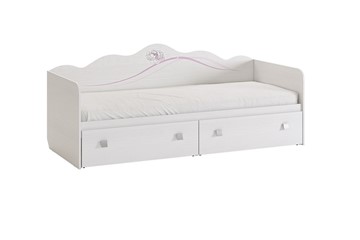 Кровать в детскую Фэнтези с ящиками, белый рамух в Саранске