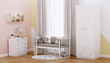 Кроватка детская POLINI Kids Simple 911 Белый в Саранске - предосмотр 8