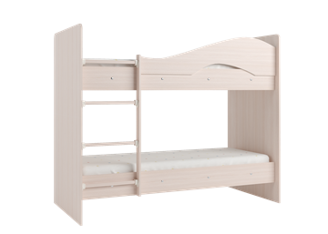 Двухэтажная кровать Мая на щитах со шкафом и ящиками, цвет Млечный дуб в Саранске - предосмотр 2