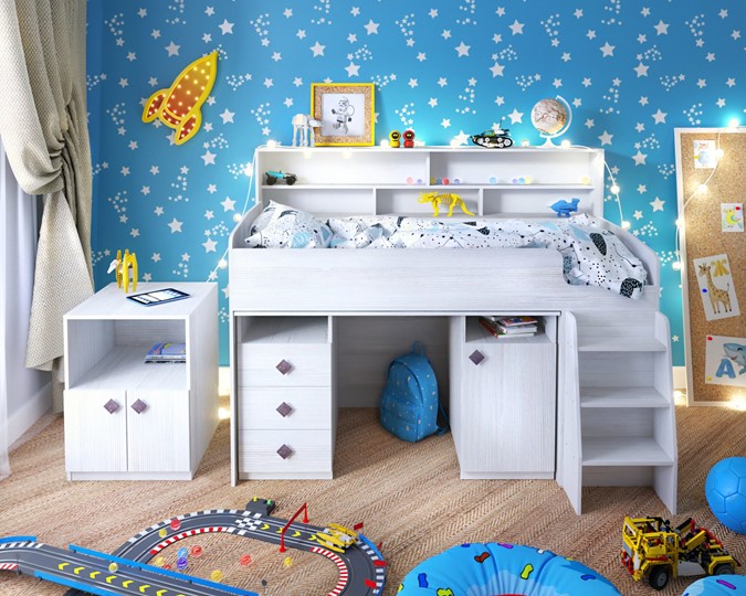 Детская кровать-чердак Малыш-5, цвет Винтерберг в Саранске - изображение 8