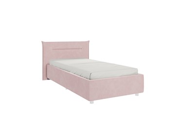 Детская кровать 0.9 Альба, нежно-розовый (велюр) в Саранске