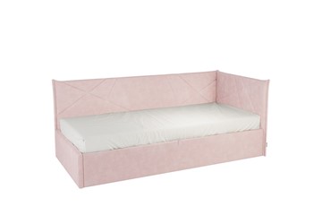 Кровать детская 0.9 Бест (Тахта), нежно-розовый (велюр) в Саранске