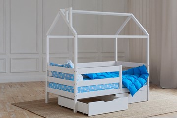 Кровать детская Домик с ящиками, цвет белый в Саранске - предосмотр 2
