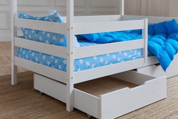 Кровать детская Домик с ящиками, цвет белый в Саранске - предосмотр 3