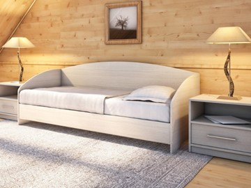 Кровать подростковая Этюд Софа, 90х200, ясень шимо светлый в Саранске