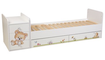 Кровать детская Фея 1100 Медвежонок Белый в Саранске - предосмотр 2