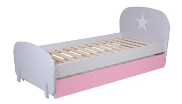 Детская кровать POLINI Kids Mirum 1915 Серый / розовый в Саранске - предосмотр