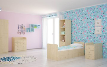 Кроватка детская с комодом POLINI Kids Simple 1100 Натуральный в Саранске - предосмотр 4