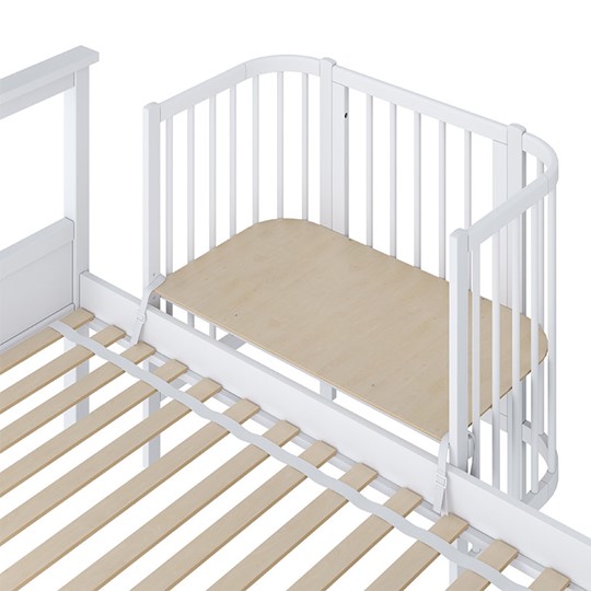 Приставная кровать POLINI Kids Simple 105 Белый в Саранске - изображение 2
