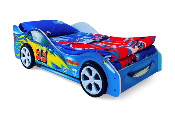 Кровать-машина в детскую Тачка синяя в Саранске - изображение