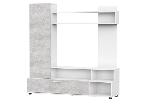 Набор мебели в гостиную МГС-9, белый/цемент светлый в Саранске - изображение