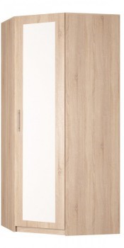 Угловой шкаф распашной Реал (YR-230х1034 (3)-М Вар.1), с зеркалом в Саранске - изображение