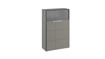 Шкаф Наоми комбинированный двухстворчатый, цвет Фон серый, Джут ТД-208.07.29 в Саранске