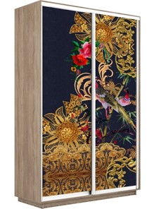 Шкаф 2-дверный Экспресс 1600x450x2400, Золотой орнамент/дуб сонома в Саранске