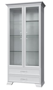Шкаф-витрина Грация ШР-2, белый, 2 стекла в Саранске