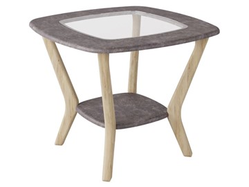 Круглый столик Мельбурн, серый бетон/дуб сонома в Саранске