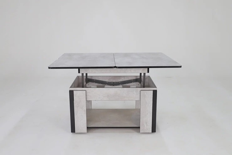 Складной стол-трансформер Дэнс, цемент светлый в Саранске - изображение 4