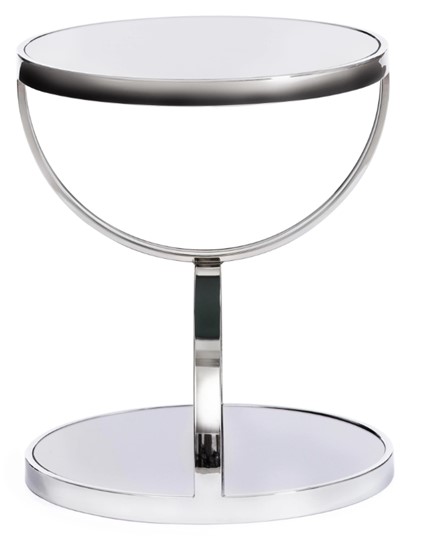 Кофейный столик GROTTO (mod. 9157) металл/дымчатое стекло, 42х42х50, хром в Саранске - изображение 1