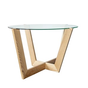 Овальный стол Оникс-6, Натуральный массив/Прозрачное стекло в Саранске