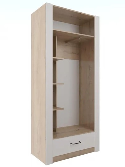 Шкаф гардеробный Ева 5 М1 дуб ирландский/белый матовый в Саранске - изображение 1
