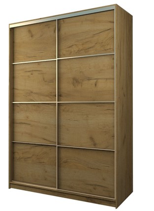 Шкаф 2-х дверный MAX МШ-23-6-16-11, Профиль Золото/Цвет Дуб крафт золотой в Саранске - изображение